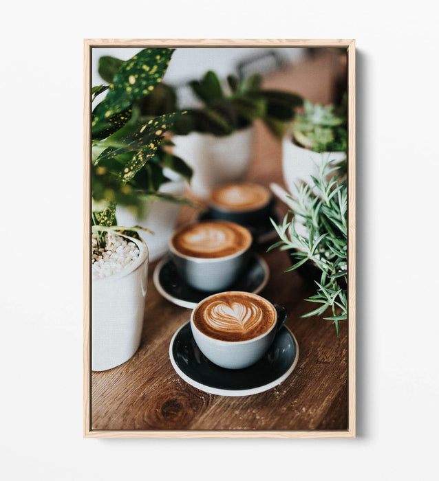 Canvas Wall Art – Coffee Canvas Print With Float Effect Art | Handmade UK Artwork