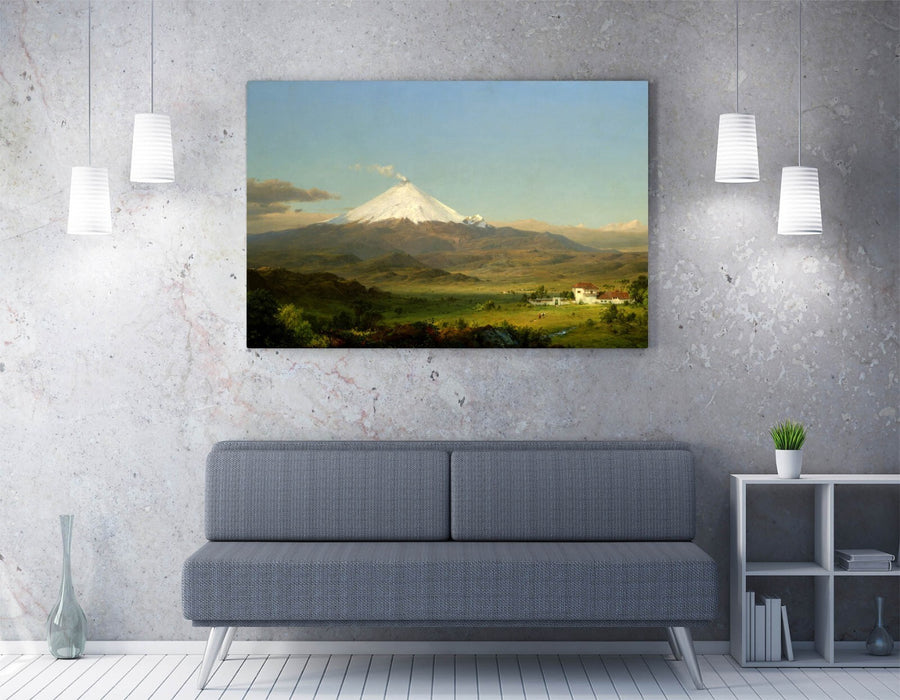 FREDERIC EDWIN CHURCH, COTOPAXI -CANVAS WALL ARTWORK PIC PRINT