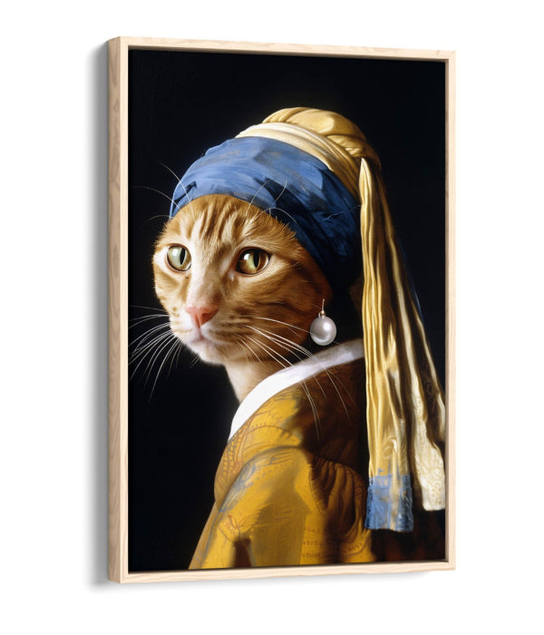 Cat Canvas Art – Funny Parody Wall Decor | Float Effect Canvas Print