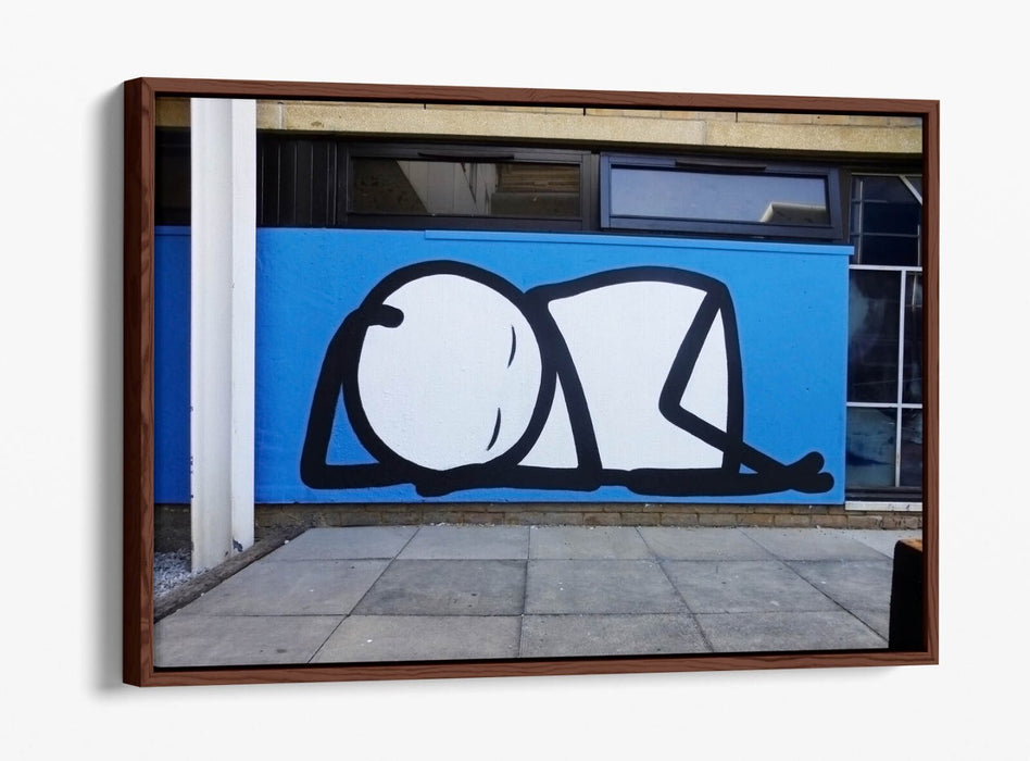 Canvas Wall Art – Stik Graffiti Wall Print With Float Effect & Vibrant Colors