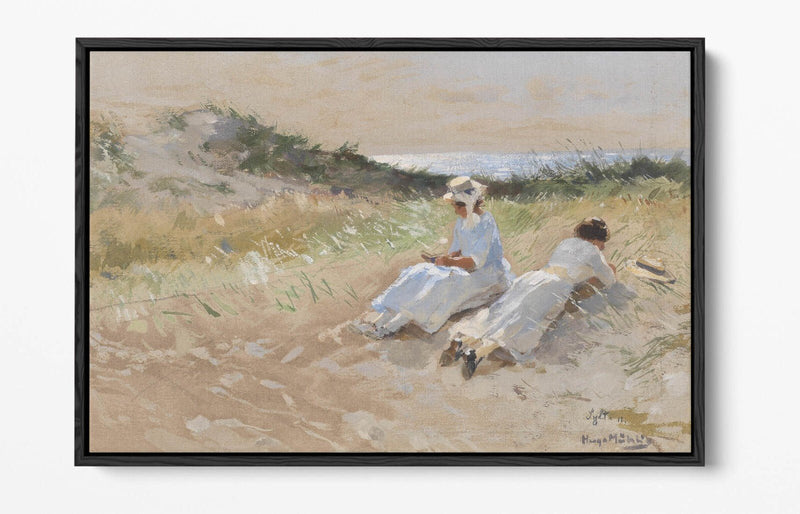 Float Effect Canvas Art – Party At Sylt Print by Hugomuhlig | Premium Frame