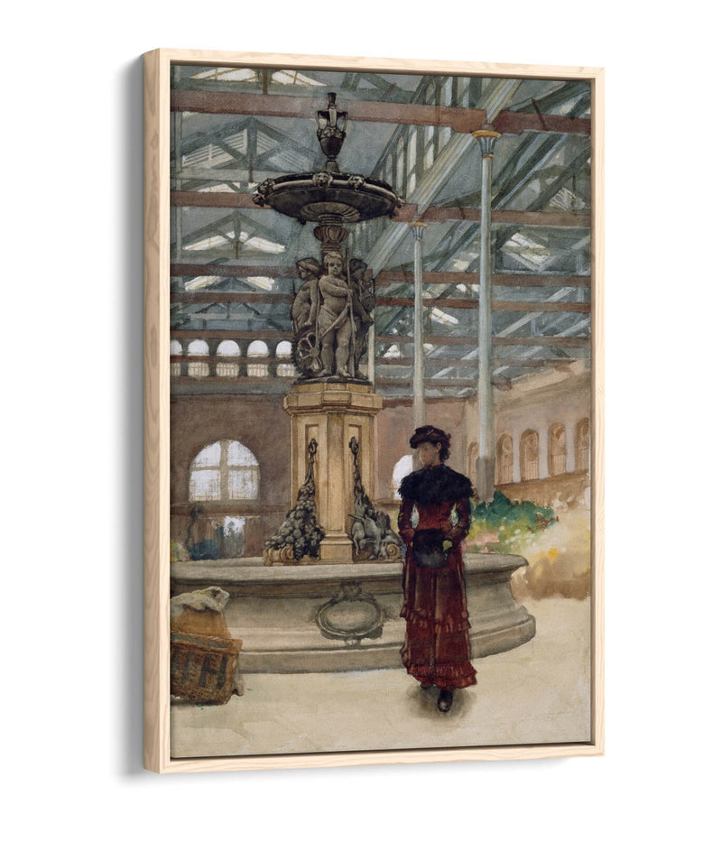 Canvas Wall Art | Handmade Float Effect Canvas Print of Walter Langley Old Market Hall