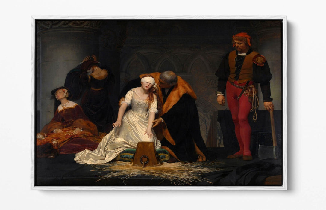 Canvas Wall Art Print - Execution of Lady Jane Grey | Float Effect Canvas Frame