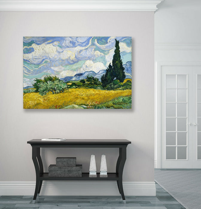 VAN GOGH CANVAS WALL ART PRINT ARTWORK PICTURE Wheat Field with Cypresses