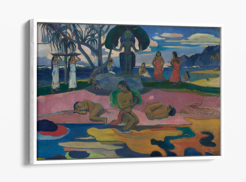 Float Effect Canvas Art - Paul Gauguin Day Of The God Premium Wall Decor