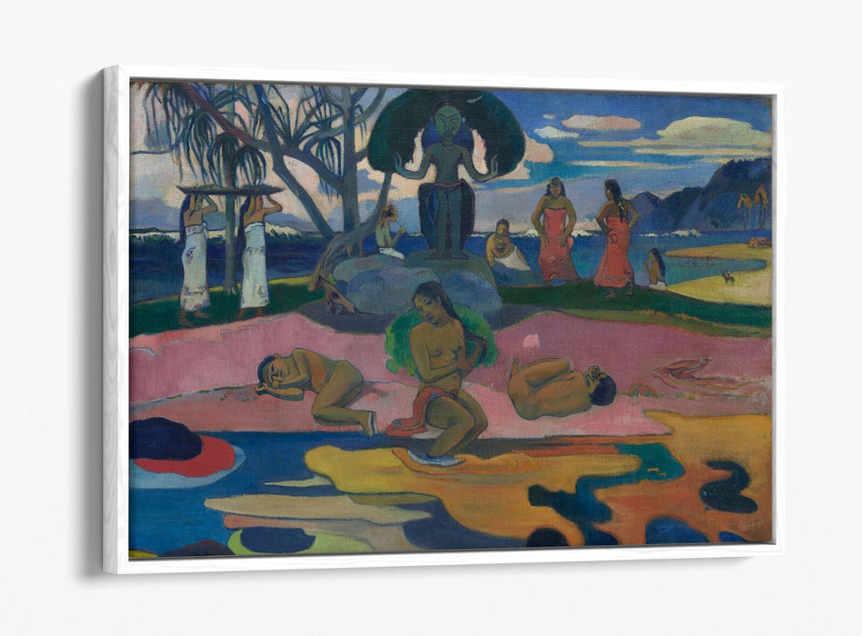 Float Effect Canvas Art - Paul Gauguin Day Of The God Premium Wall Decor