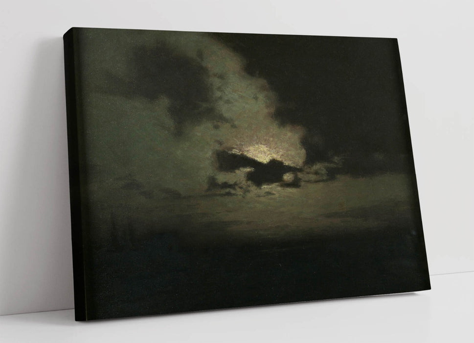 L. BIRGE HARRISON, THE HIDDEN MOON -CANVAS WALL ARTWORK PIC PRINT
