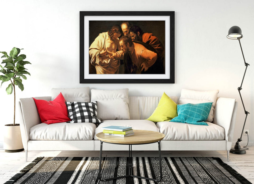Framed Art Poster – Caravaggio Saint Thomas Classic Painting Print 4 Sizes