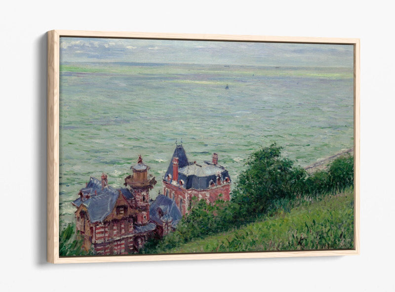 Float Effect Canvas Art | Ready to Hang Gallery Style Canvas Print - Villas at Trouville by Caillebotte