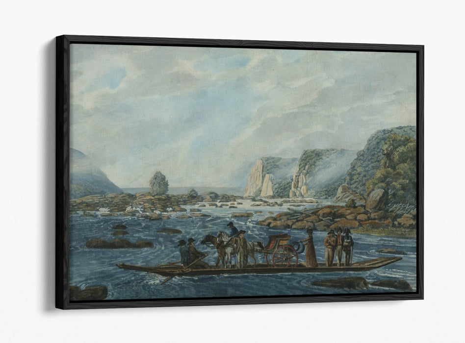 Canvas Wall Art - Susquehanna River Scene With Float Effect Premium Print