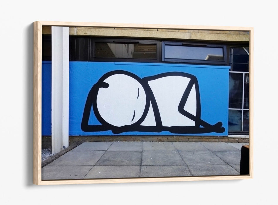 Canvas Wall Art – Stik Graffiti Wall Print With Float Effect & Vibrant Colors