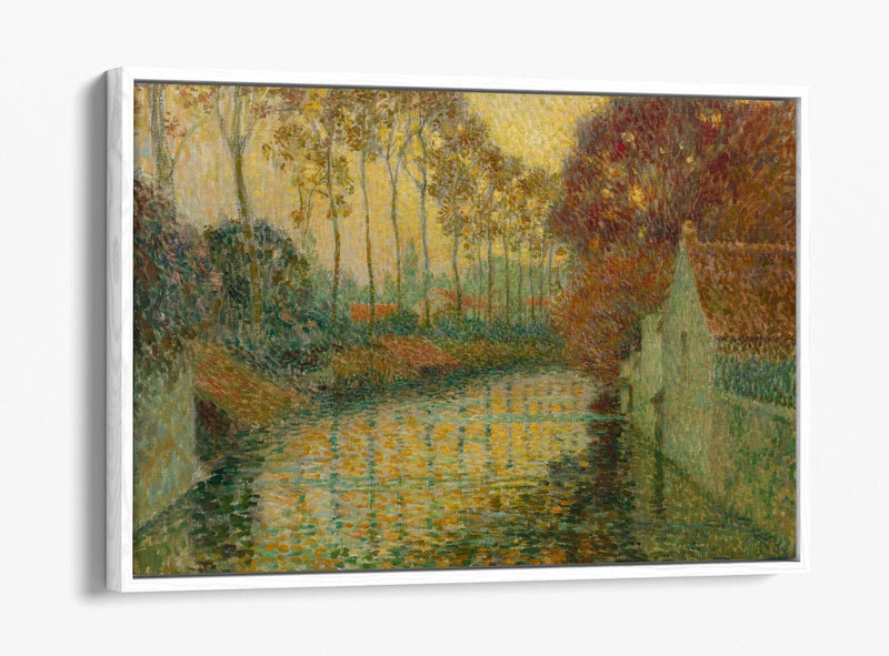 Canvas Wall Art Print - Henri Le Sidaner Autumn Float Effect on MDF Frame