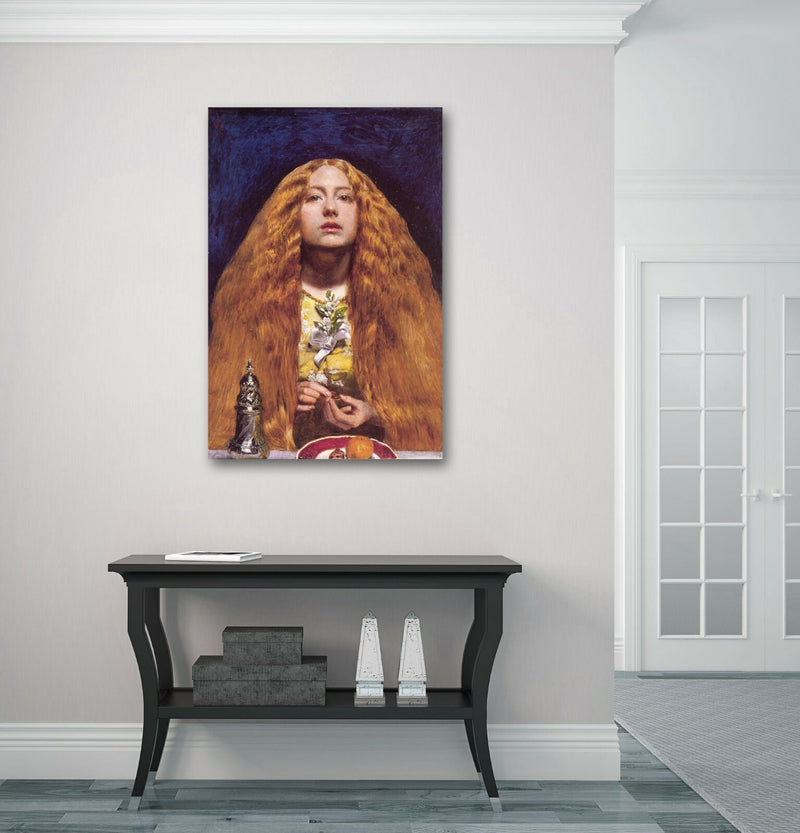Canvas Wall Art - John Everett Millais The Bridesmaid Painting | Handmade Canvas Print