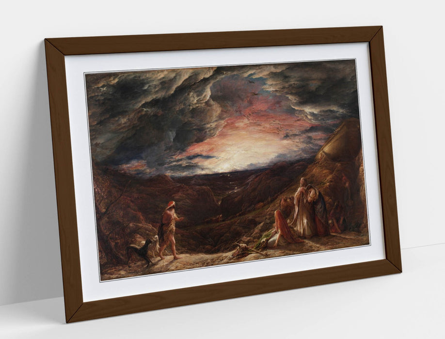 Framed Wall Art Poster - John Linnell Noah Eve Painting | Handmade UK Frame