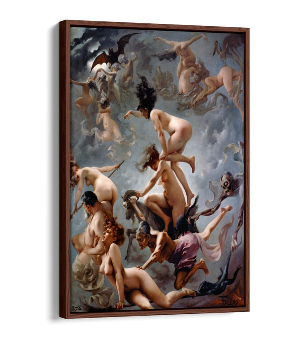 Canvas Art Print – Witches Going To Sabbath | Float Effect Canvas Wall Decor