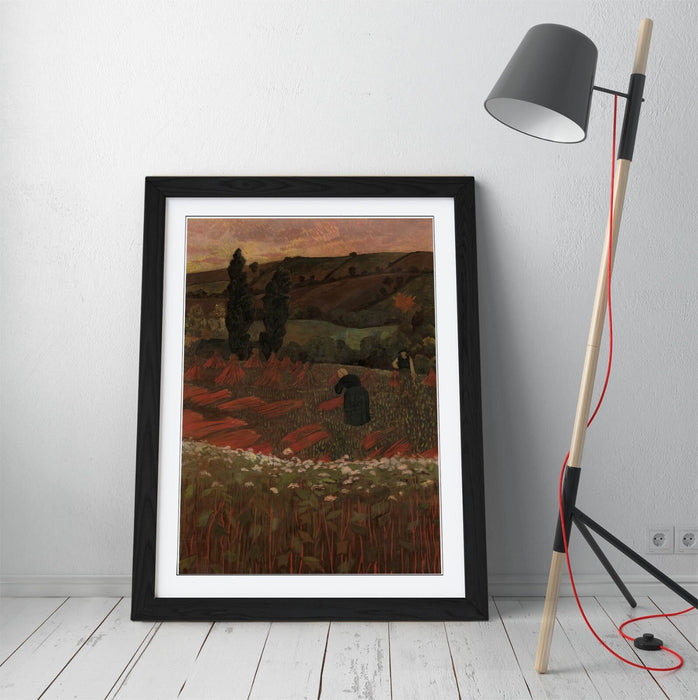 Framed Wall Art - Paul Serusier Harvest Buckwheat Art Poster Print 4 Sizes
