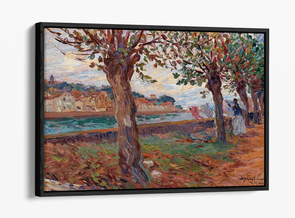 Canvas Wall Art - Charles Garabed Atamian River Landscape Print | Handmade UK