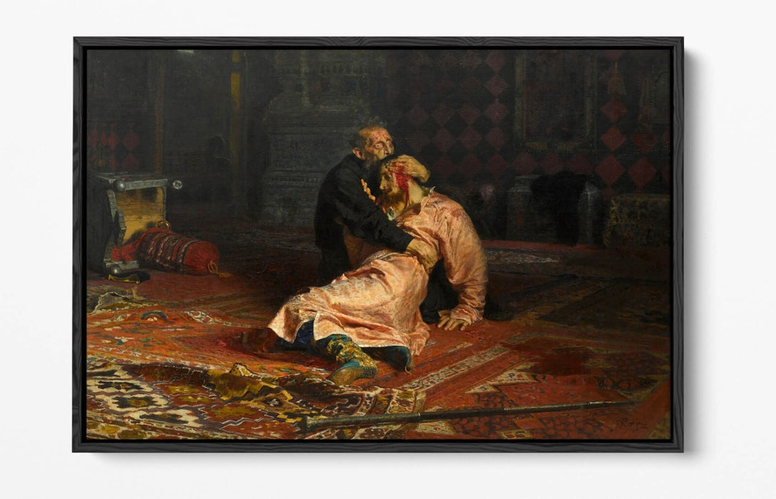 Float Effect Canvas Art | Ivan The Terrible And His Son - Premium 30mm Deep Frame