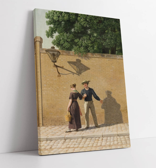 Canvas Art Print - Christoffer Eckersberg Sailor Leaving Painting on Custom Frame