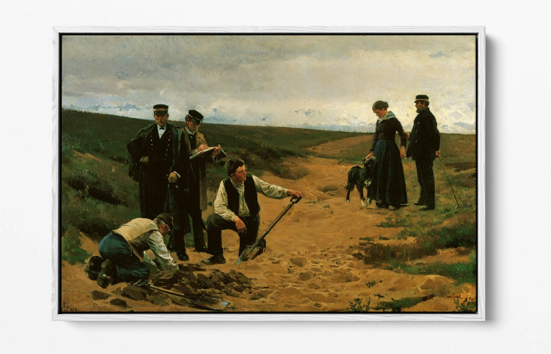ERIK HENNINGSEN, THE MURDER OF A CHILD -FLOAT EFFECT CANVAS WALL ART PIC PRINT