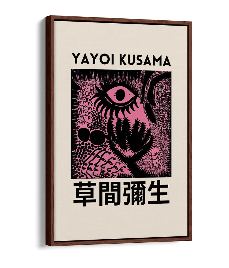 Canvas Wall Art – Pink Abstract Canvas Print With Float Effect Frame