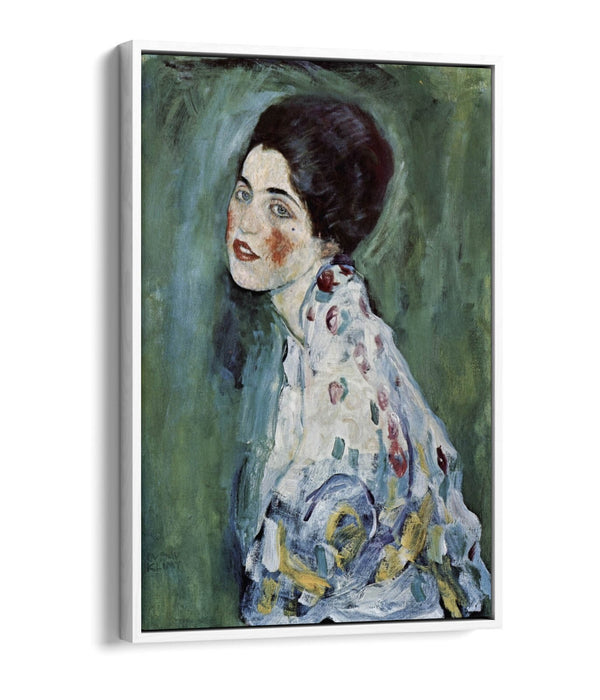 GUSTAV KLIMT, PORTRAIT OF A LADY -FLOAT EFFECT CANVAS WALL ART PRINT