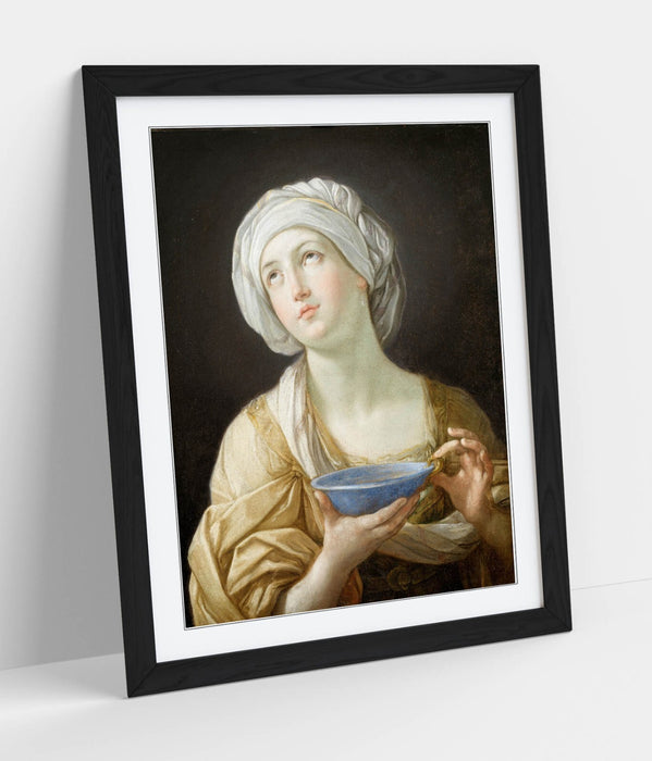 Framed Wall Art - Guido Reni Portrait Poster Print | Handmade UK Woodgrain Frame
