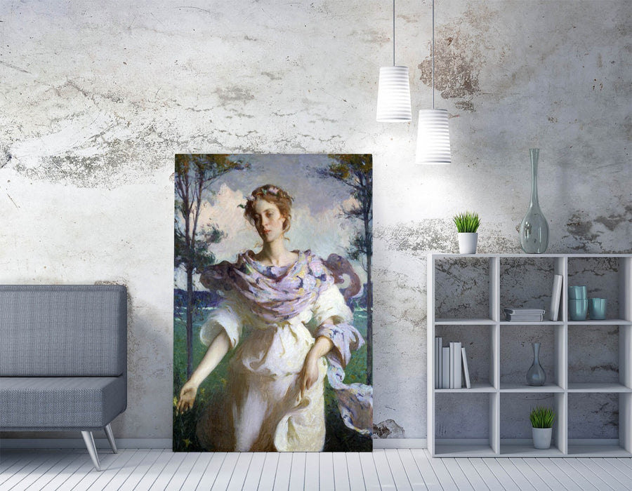 FRANK W. BENSON, SUMMER -CANVAS WALL ARTWORK PIC PRINT