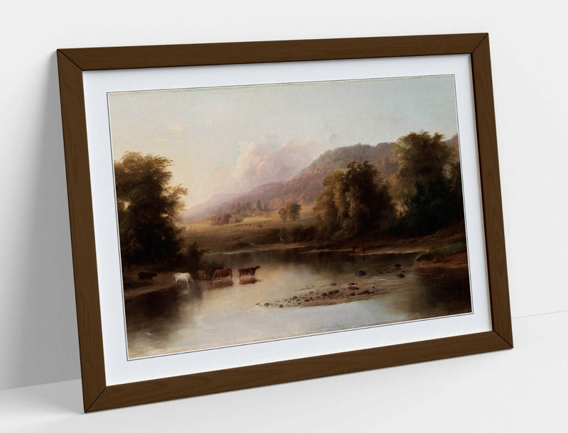Framed Wall Art Print – Robert S Duncanson View Of St Anne's River, Handmade UK Frame