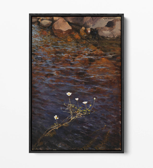 Float Effect Canvas Art - Pond Water Crowfoot Handmade Premium Wall Decor