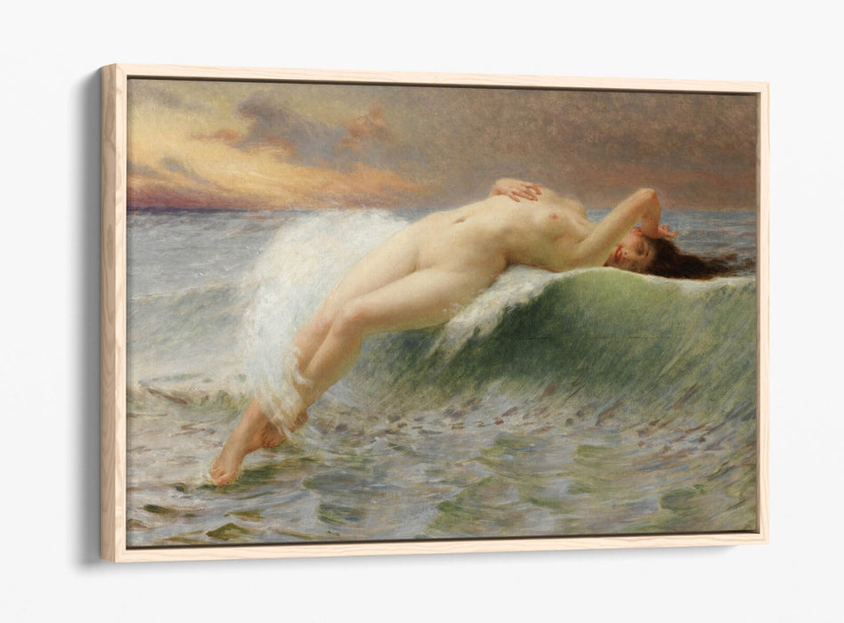 Float Effect Canvas Art – Guillaume Seignac The Wave | Premium Float Frame | Ready to Hang