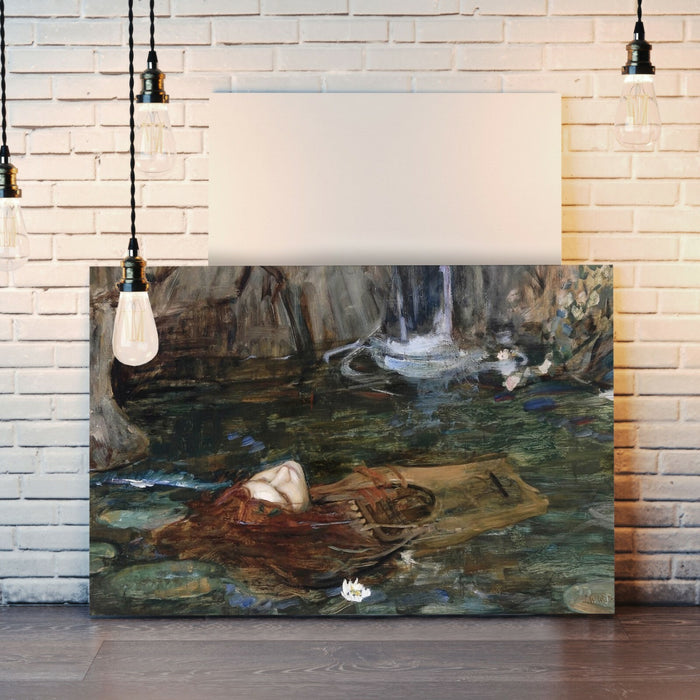 CANVAS WALL ART ARTWORK FRAMED PRINT John William Waterhouse Nymphs head Orpheus