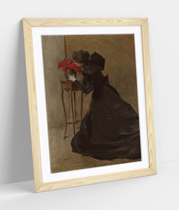 Framed Wall Art Poster - John White Alexander Bronze Bowl Print, Matte Paper