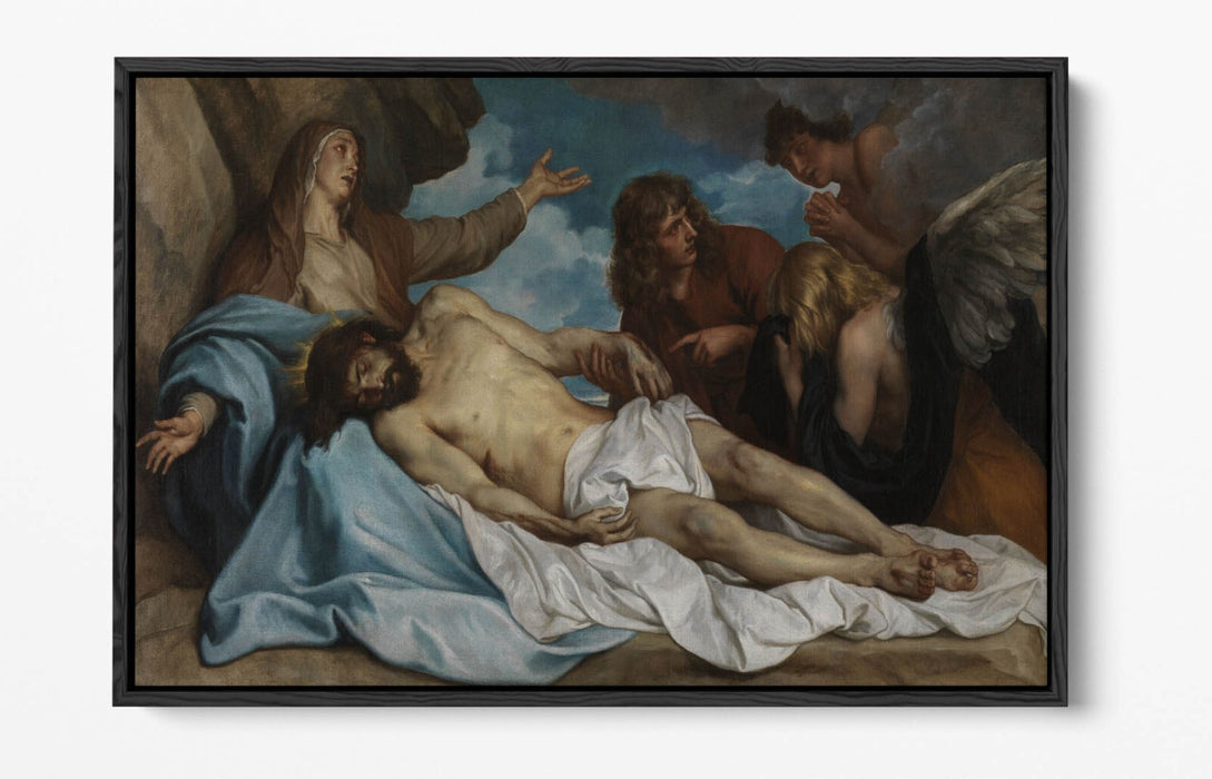 ANTHONY VAN DYCK, LAMENTATION OF CHRIST -FLOAT EFFECT CANVAS WALL ART PRINT