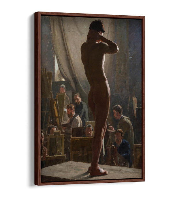 Canvas Wall Art Print – Male Nude Artwork | Float Effect Canvas With Premium Frame