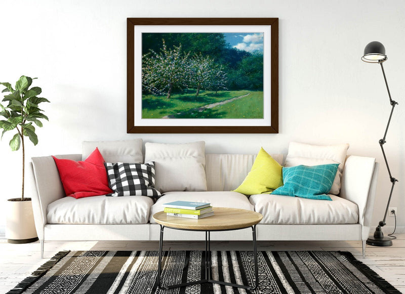 Framed Wall Art - Stanislaw Witkiewicz Apple Trees Painting | Matte Paper Print