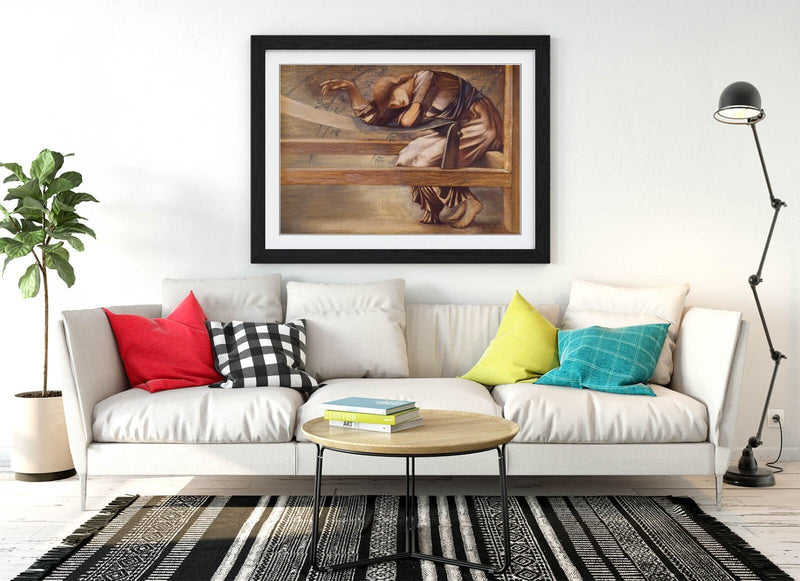 Framed Art Poster - Edward Burne Jones Garden Court Print | Handmade Wall Art