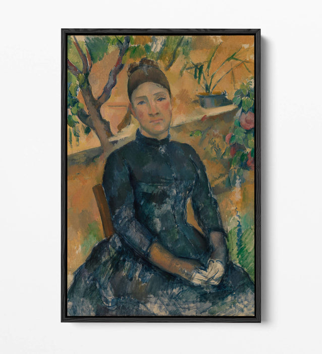 Canvas Art Print - Madame Cézanne Greenhouse Painting | Premium Float Effect Frame