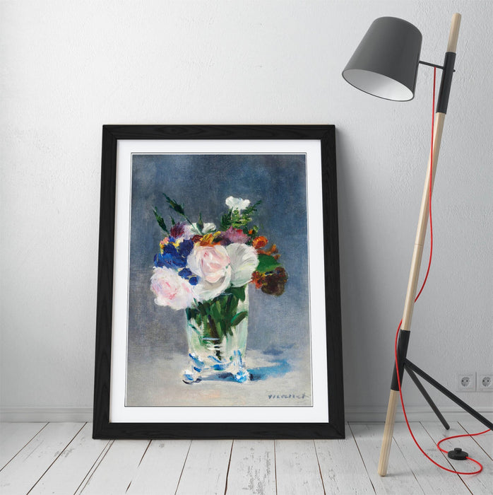 Framed Art Poster - Edouard Manet Flowers In A Crystal Vase | Handmade Wall Art Print