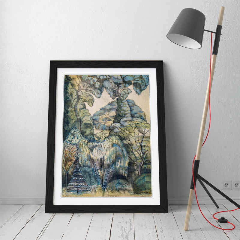 Framed Wall Art - Paul Nash Trees Bird Garden Print | Handmade UK Art Poster