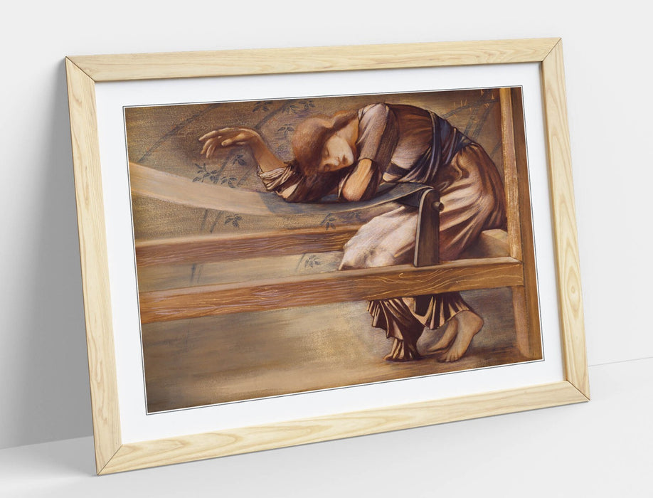 Framed Art Poster - Edward Burne Jones Garden Court Print | Handmade Wall Art