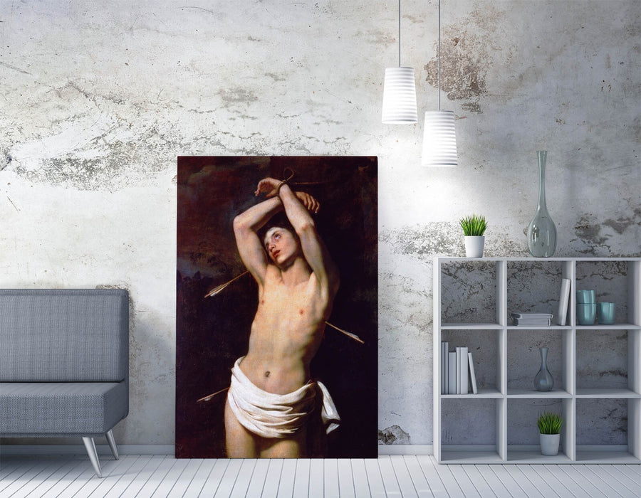 Canvas Wall Art - Nicolas Regnier St Sebastian Print | Handmade Premium Canvas