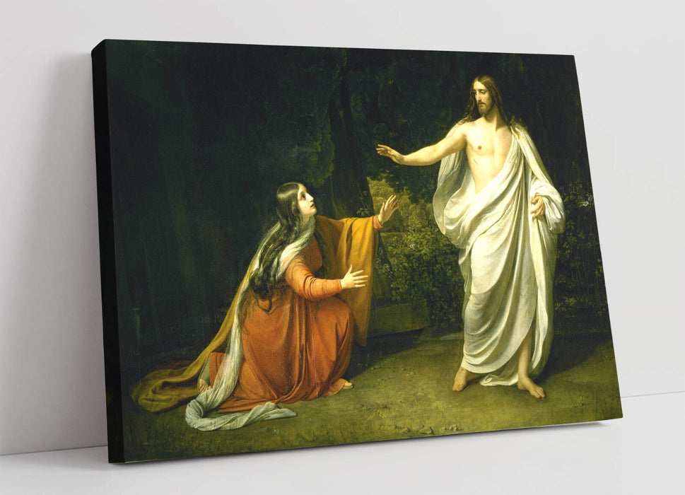 Canvas Wall Artwork - Alexander Ivanov Painting | Christ and Mary Magdalene Art Print