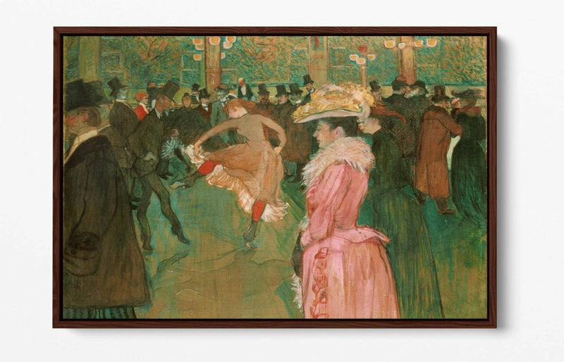 Canvas Wall Art – Henri Lautrec Moulin Rouge Float Effect Canvas Print Pink Wall Decor