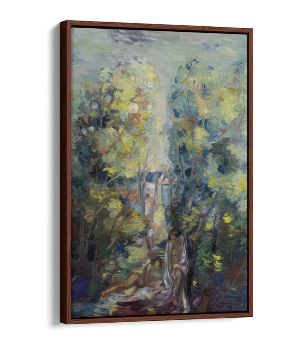 ALEKSANDER VARDI, NAKED IN SUMMER -FLOAT EFFECT CANVAS WALL ART PRINT