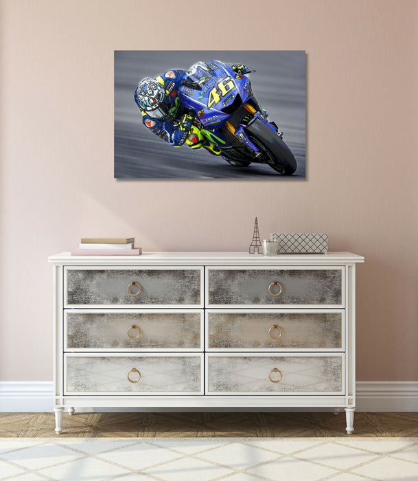 Valentino Rossi Canvas Art - Moto GP Wall Art | Framed 30mm Deep Canvas Print