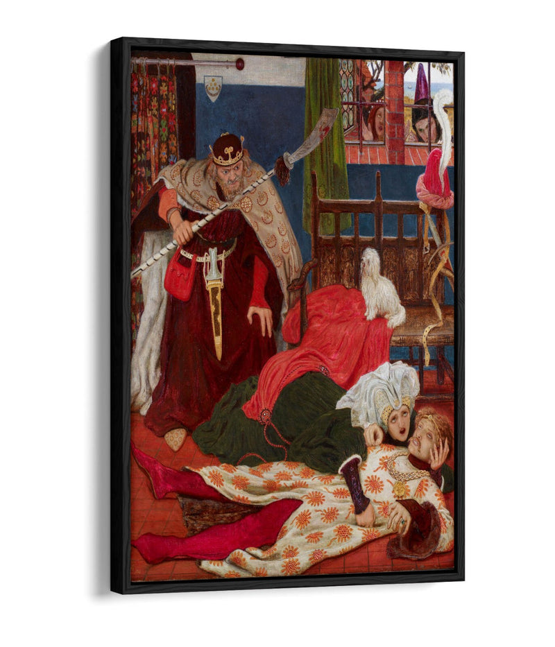 Canvas Wall Art – Ford Madox Brown Death of Sir Tristram | Float Effect Print