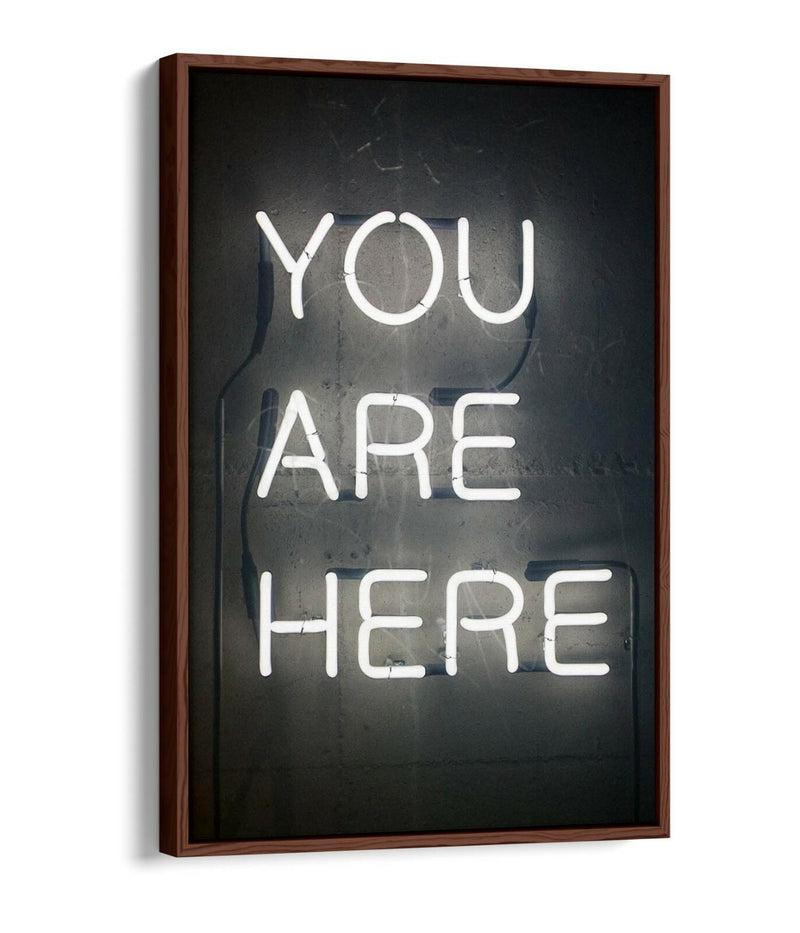 Neon Quote Canvas - Float Effect Frame Handmade Canvas Wall Art Print UK Made