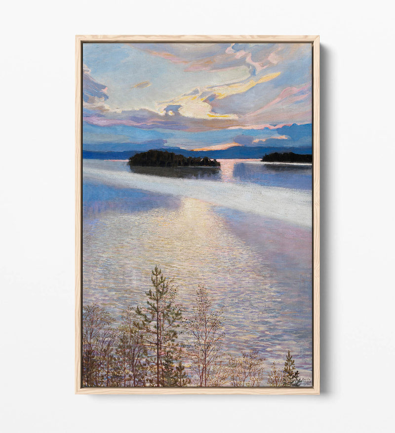 Float Effect Canvas Art - Lake View Handmade Premium Wall Decor Print