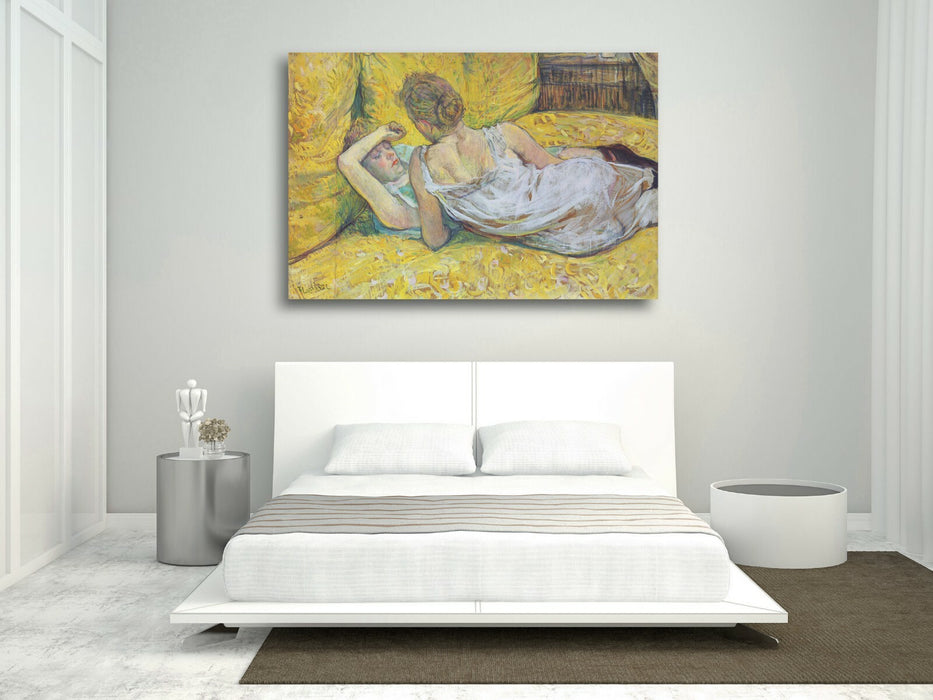 CANVAS WALL ART PRINT PAINTING FRAMED Henri Lautrec Abandonment Love French Lady